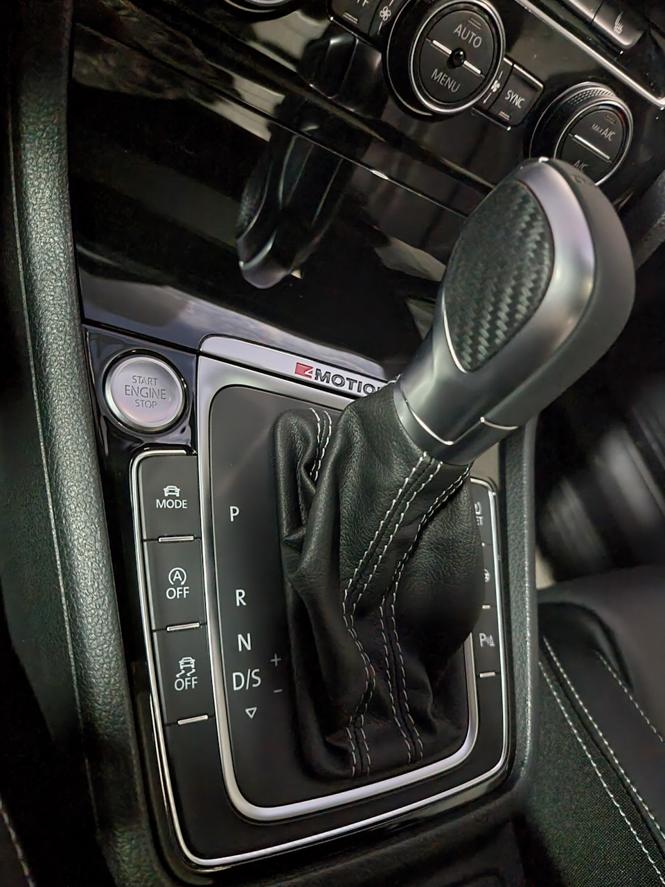 Ручка селектора АКПП golf R carbon optic 4