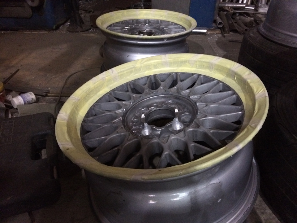 #13 Диски BBS (аля) r16 5*120 на 4*100. Підготовка до LeoCult 2017. ч3. Підготовка та фарбування. 3