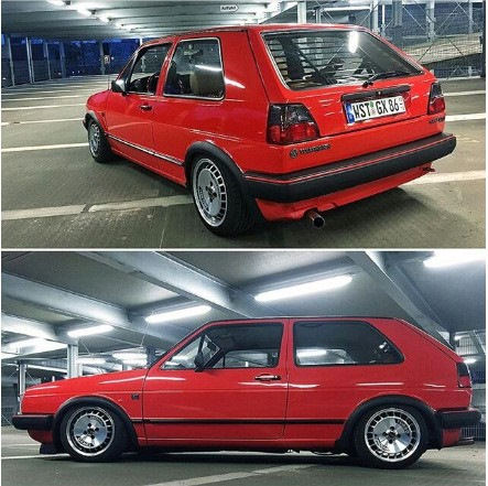 #24 Вініл (смужки) у стилі VW Golf mk1 2
