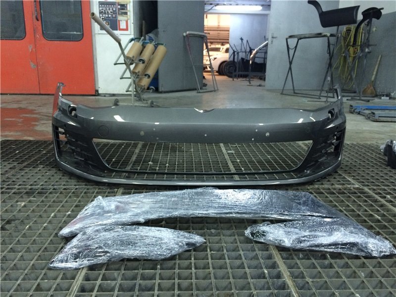 Новий передній бампер від VW Golf VII GTD. Частина 1. 1