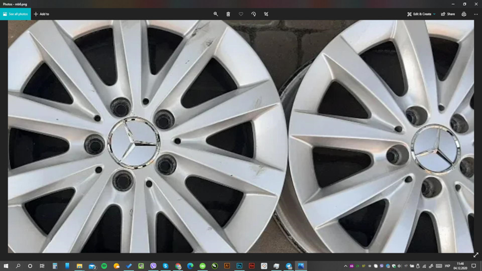 Диски на зиму Mercedes Benz + гума Bridgestone 3