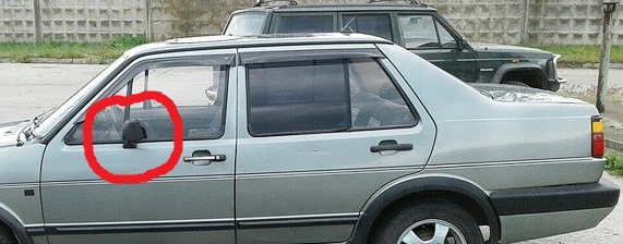 Перенесення дзеркал Jetta mk2 4