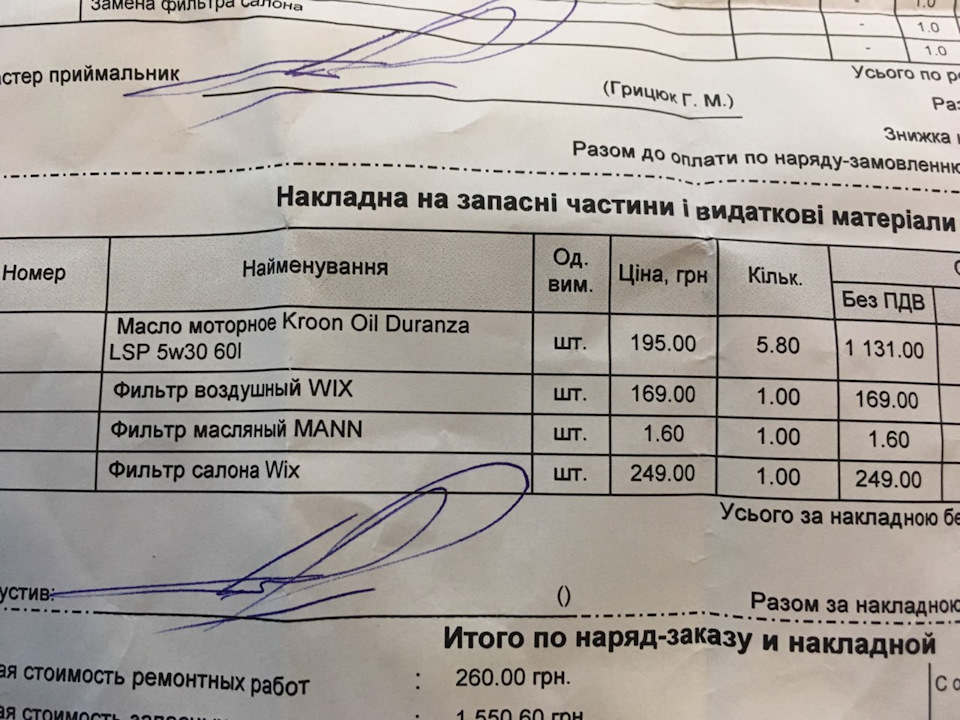 Перше ТО 2