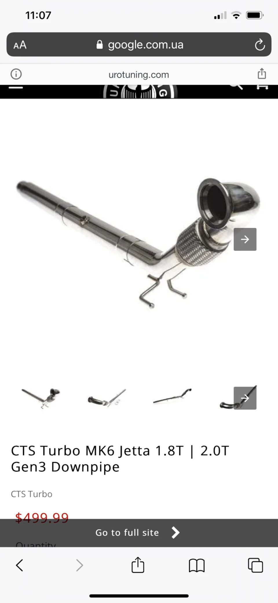 Встановлення Downpipe