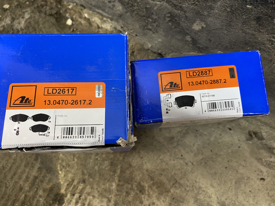 🤤 Колодки гальмові ATE Ceramic на Golf 7R 340/310mm 4