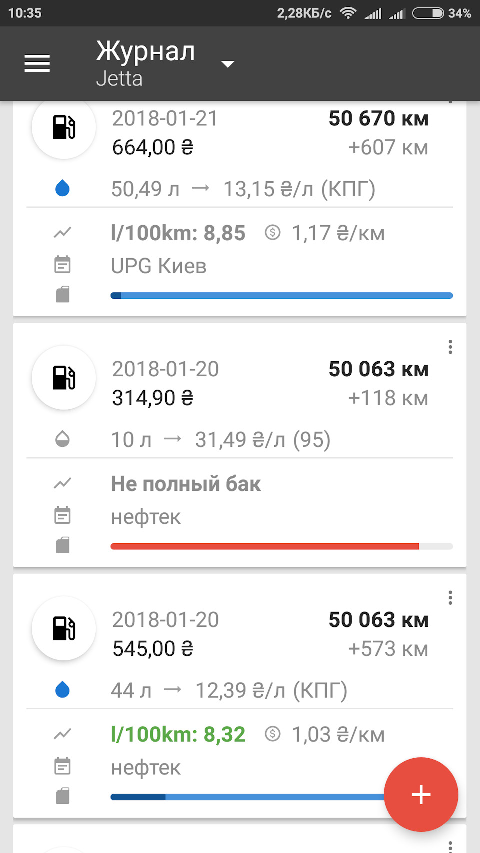 Облік витрат палива 4