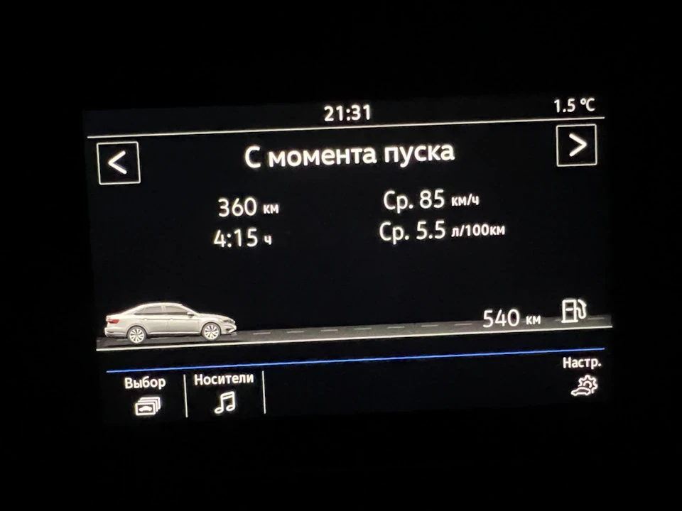 Витрата Jetta 7 (траса)