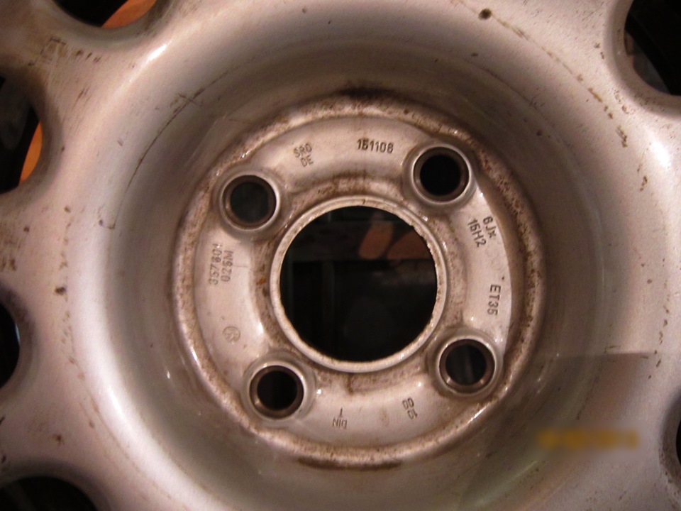 VW OEM сталеві колеса 3