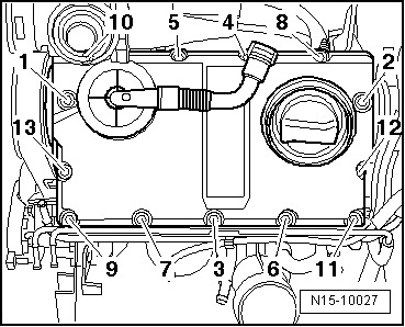 Заміна прокладки клапанної кришки Jetta 1,9 TDI BXE 1