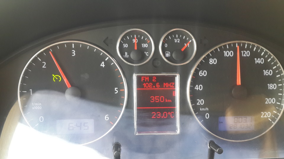 Витрата 2,5TDI 4Motion механіка по трасі 110 км/год 2
