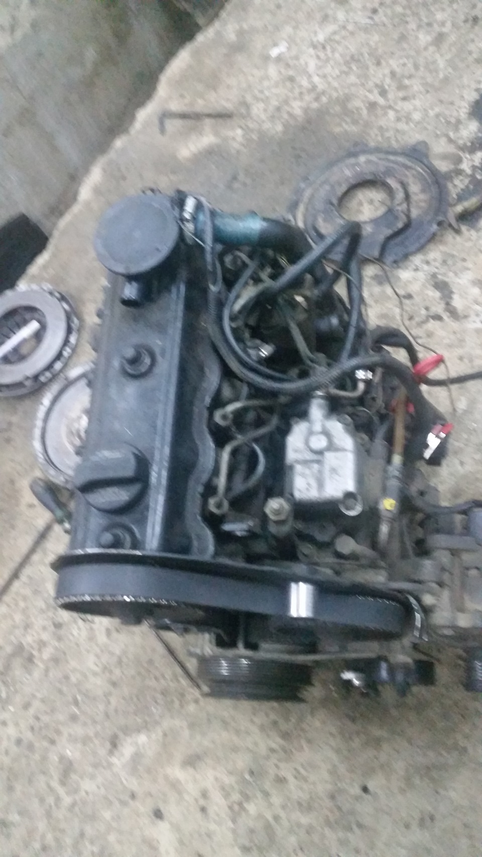 установка двигуна 1z tdi 90л.с в t3 друга 2