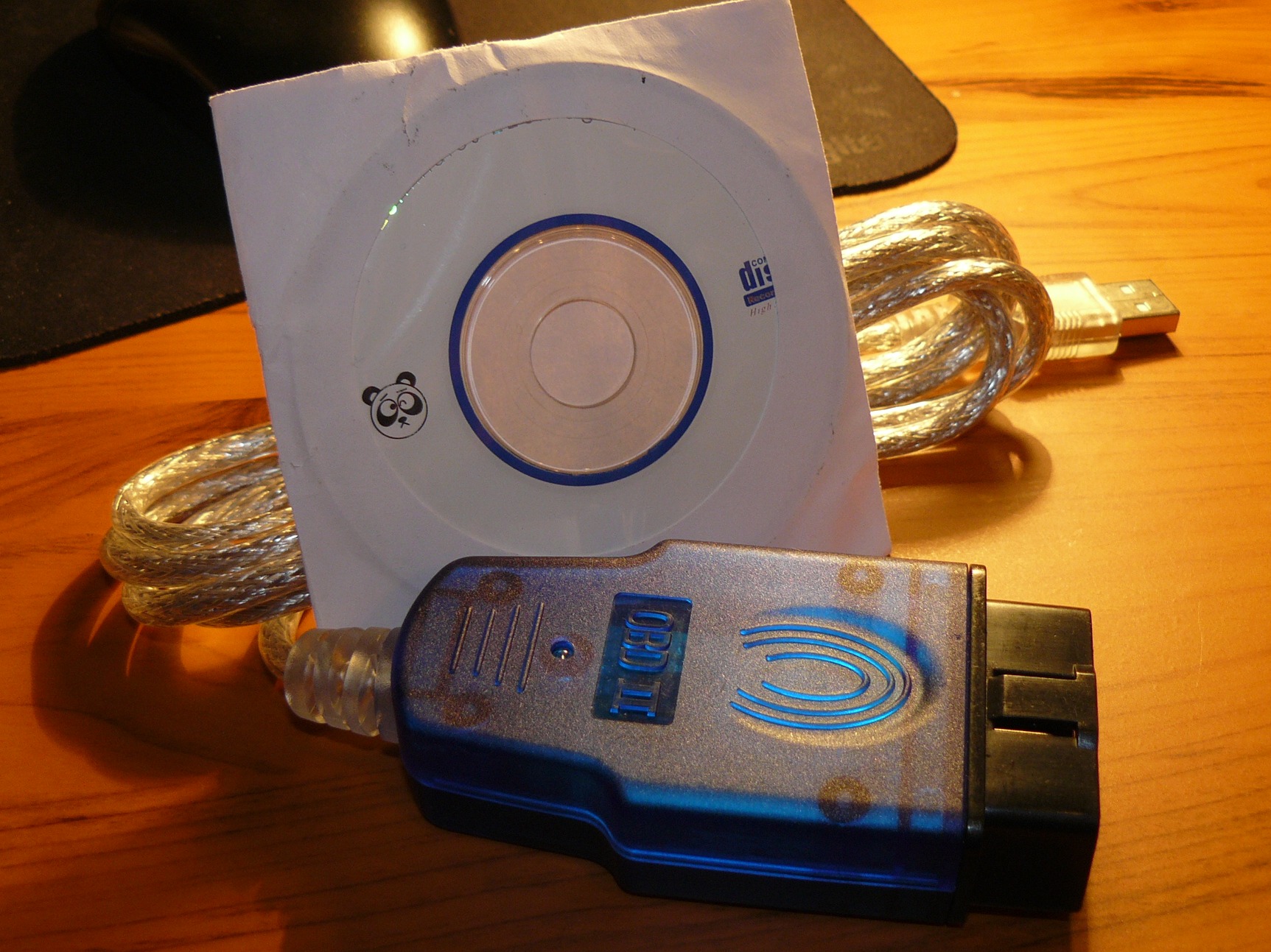 Діагностичний шнур OBD II USB 1