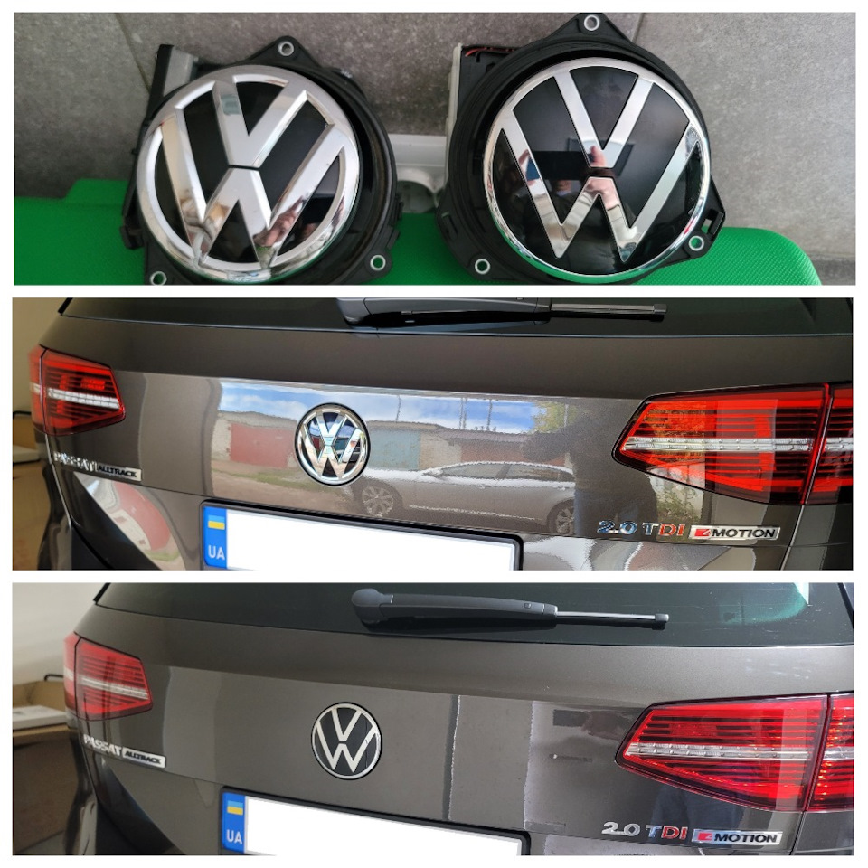 Заміна лого VW в Passat B8 Alltrack 4