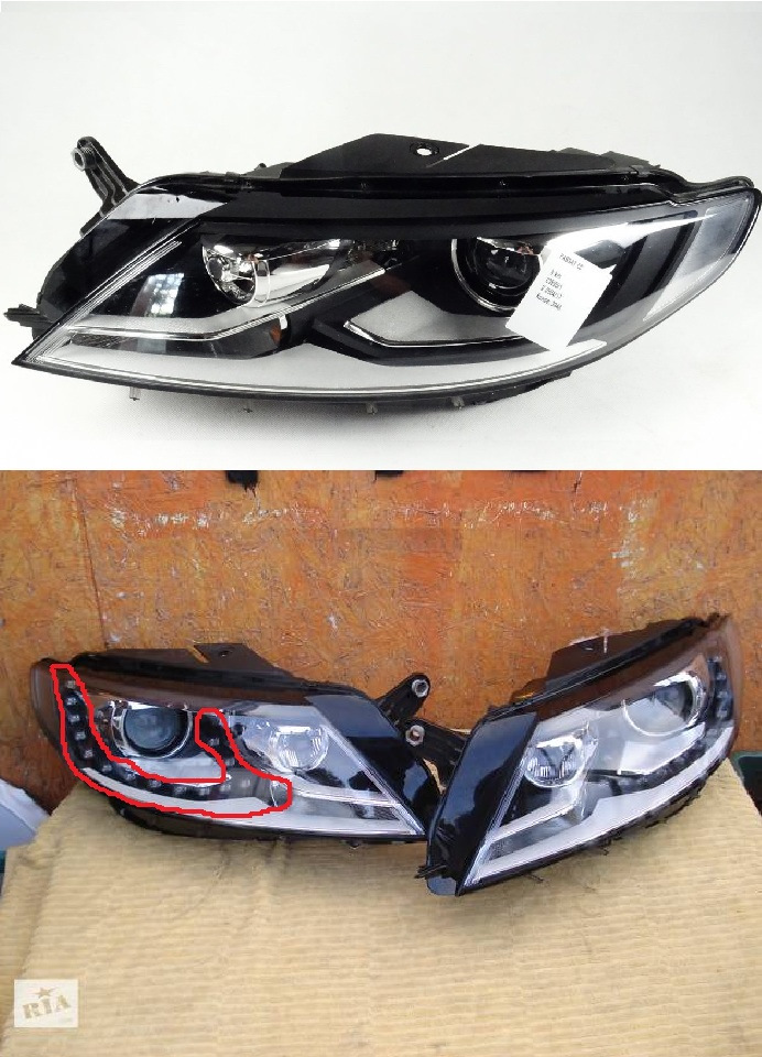ДХО led vw CC 2.0 1