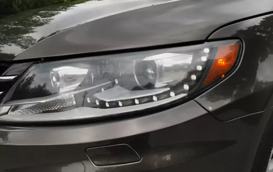 Як відключити помаранчевий габарит у фарі VW CC USA? 1