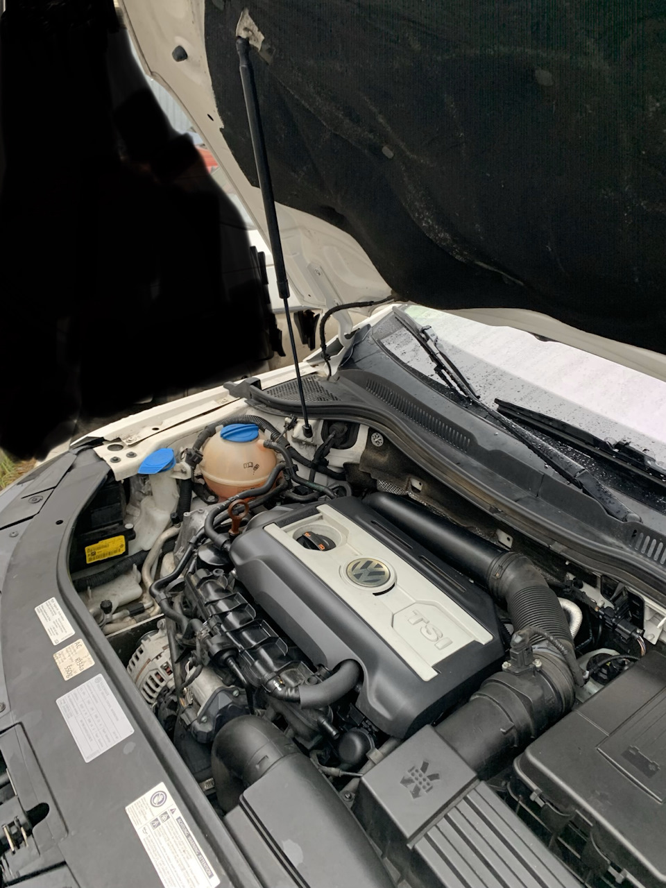 Заміна амортизатора капота Volkswagen CC 1