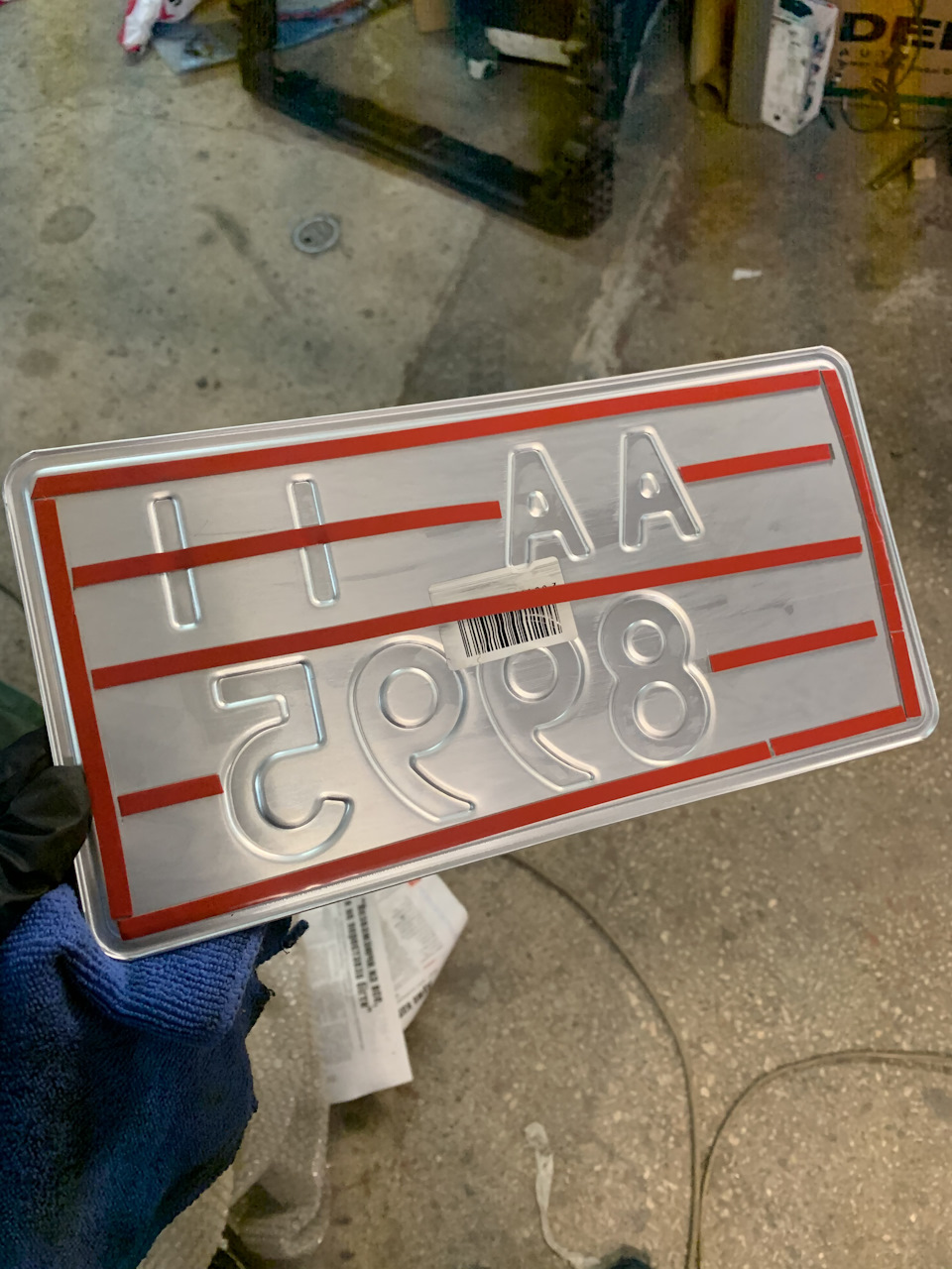 Квадратний номер та OEM рамка (000071800B041) 3