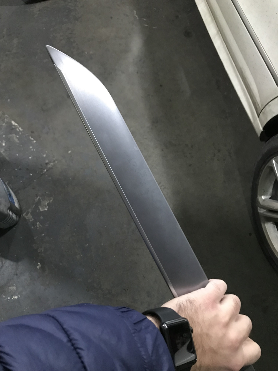 Декор з підсвічуванням в салон (Aluminum) + підсвічування простору ніг 3