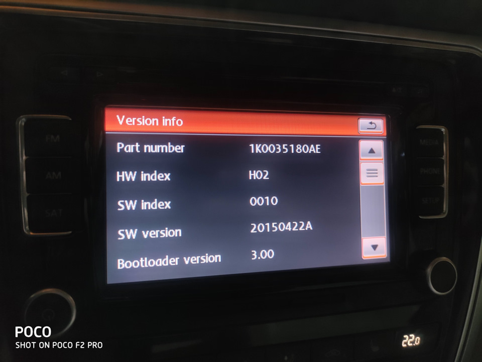 RCD 510 активація стерео з bluetooth (RCD 510 оновлення прошивки) 4