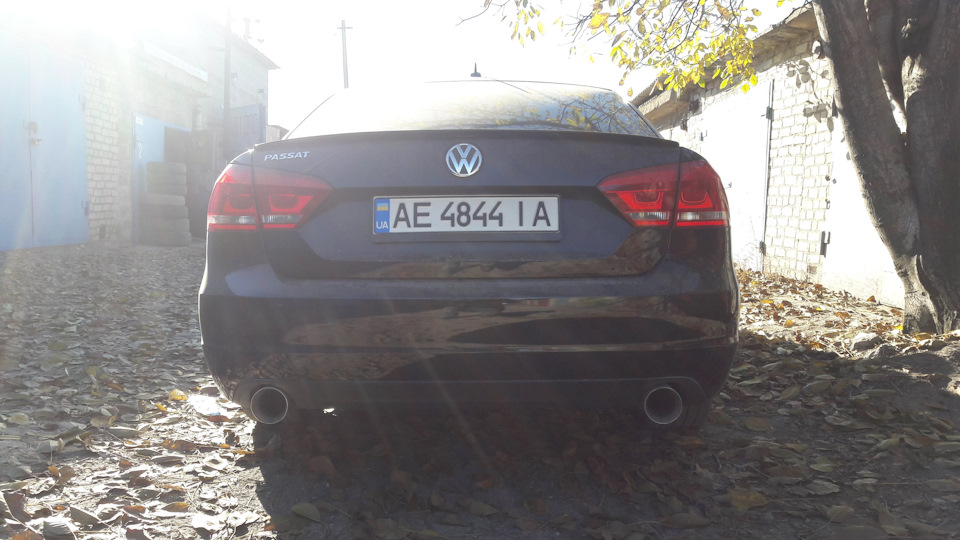 Роздвоєний вихлоп PASSAT B7 USA 2