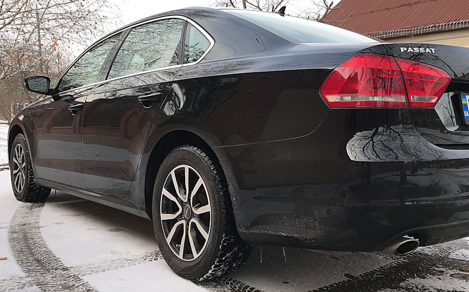 Встановлення на VW бризковиків 1