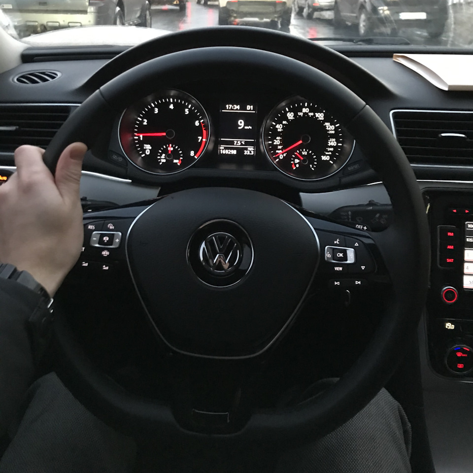 Встановивши новий руль, нове кермо MQB на Passat b7 usa 😋 5