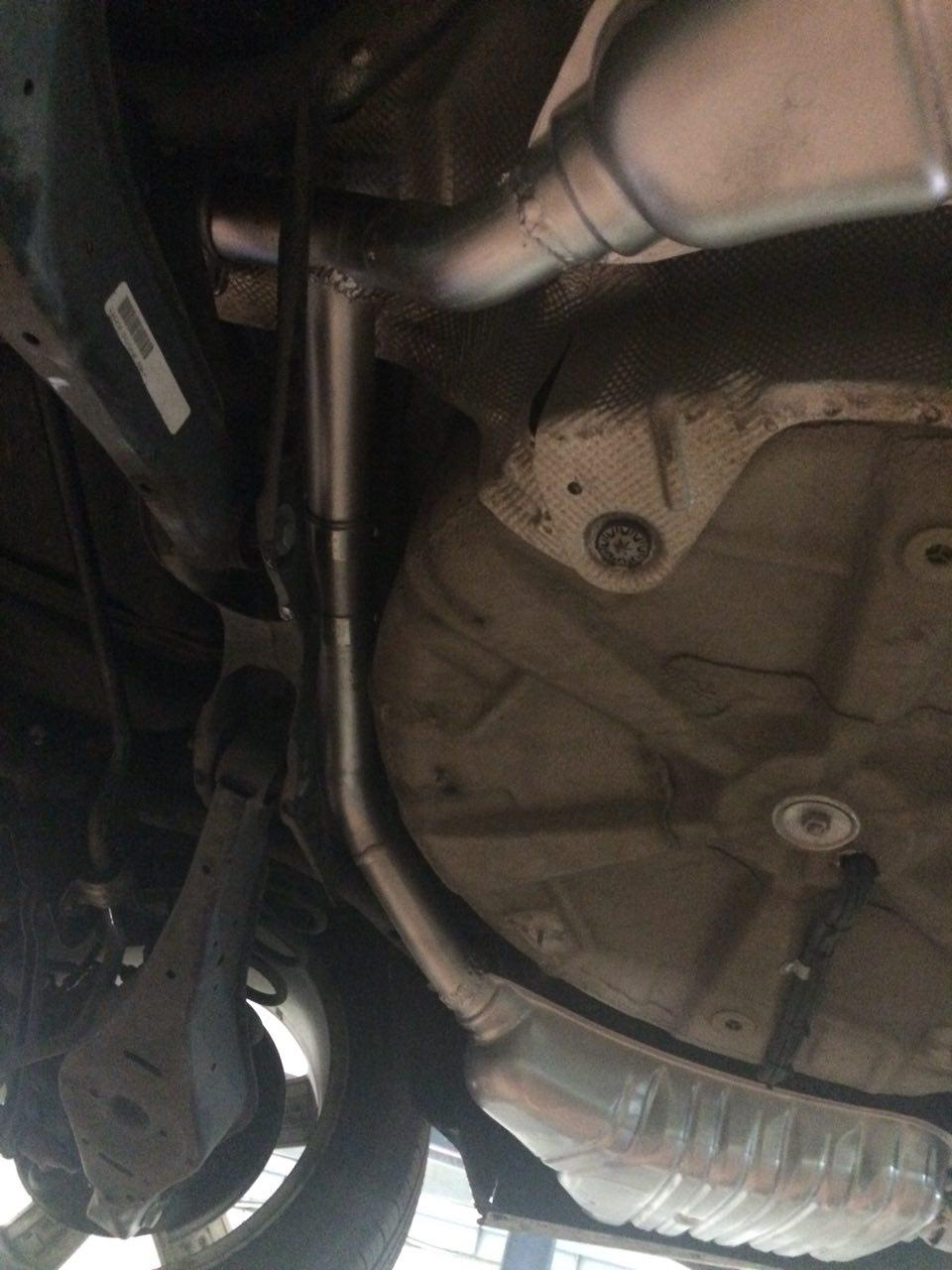 Тюнінг вихлопної системи VW passat b7 2.5 USA 5