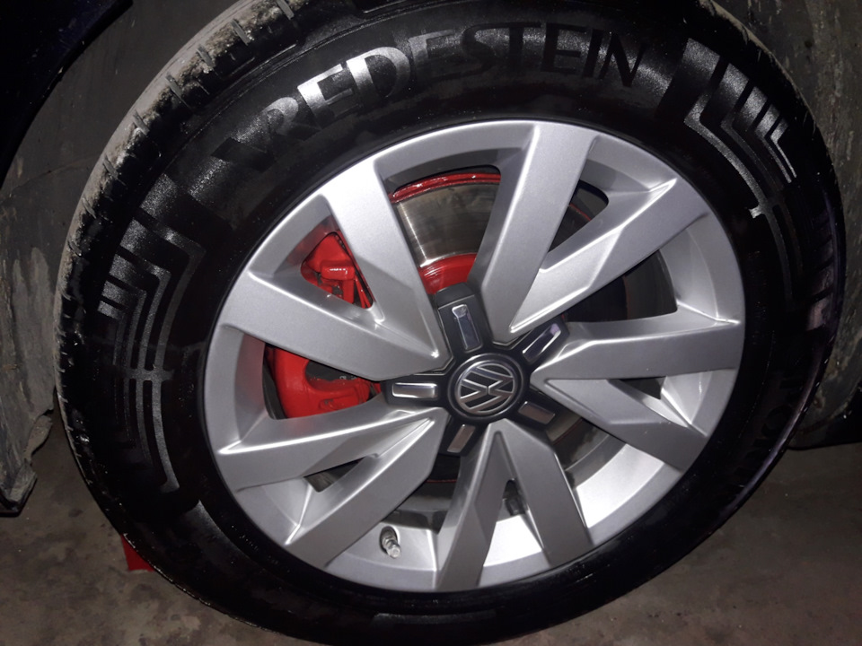 Супортпа на volkswagen passat b7 (червоні суппорти) 2