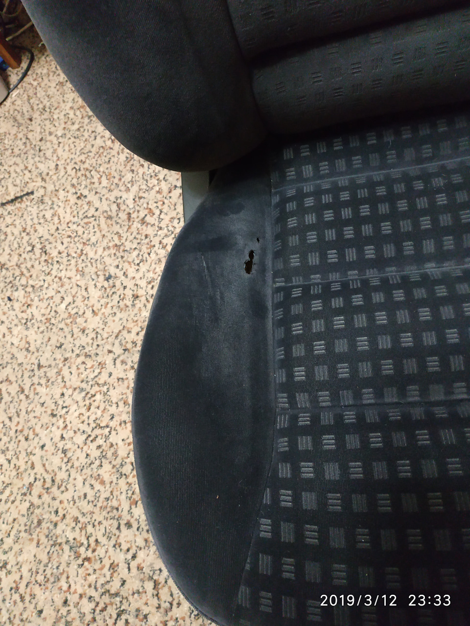 Ремонт обшивки сидіння переднього пасажира 2