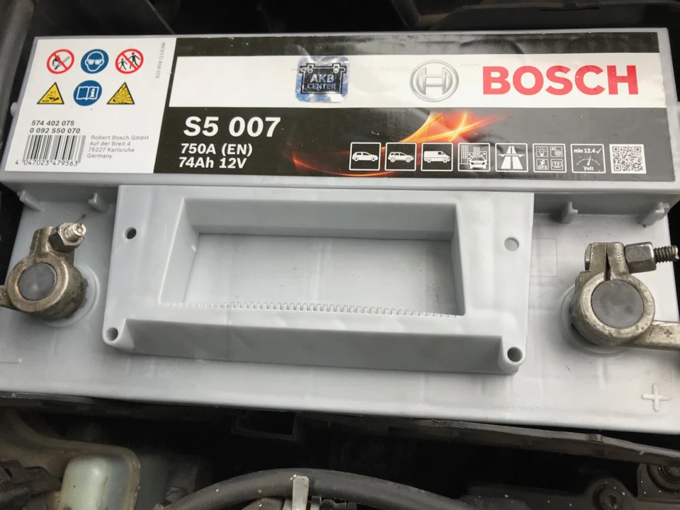 АКБ Bosch S5 (S5007) 74Ah R+ 750A