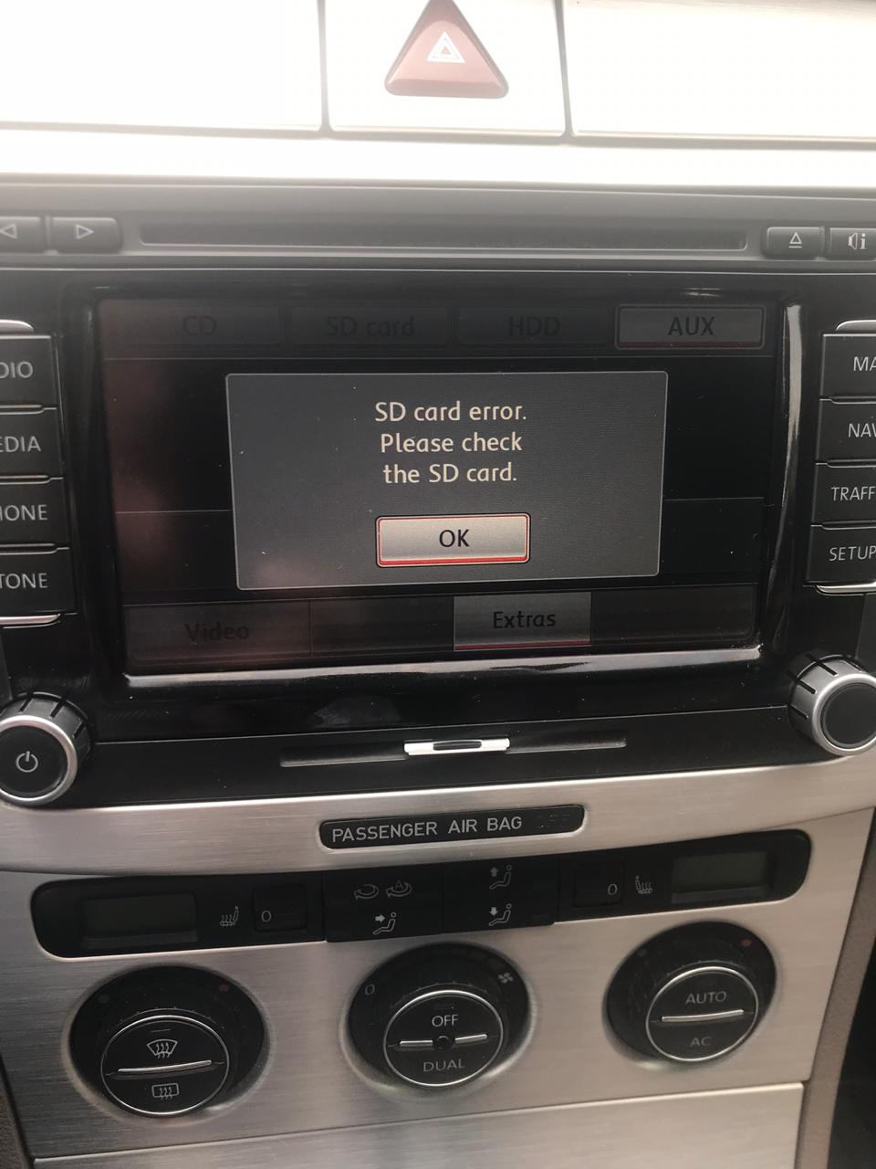 SD Card error на RNS 510. Ошибка - Вирішено! 1