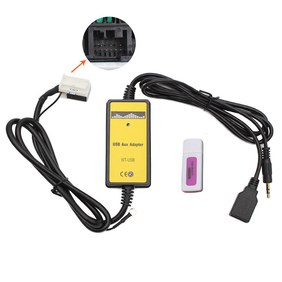 USB+AUX до штатної RCD-300 1