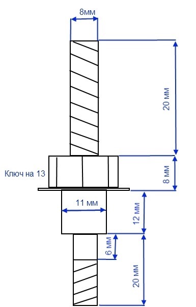 Вантаж або противагу на КПП 3