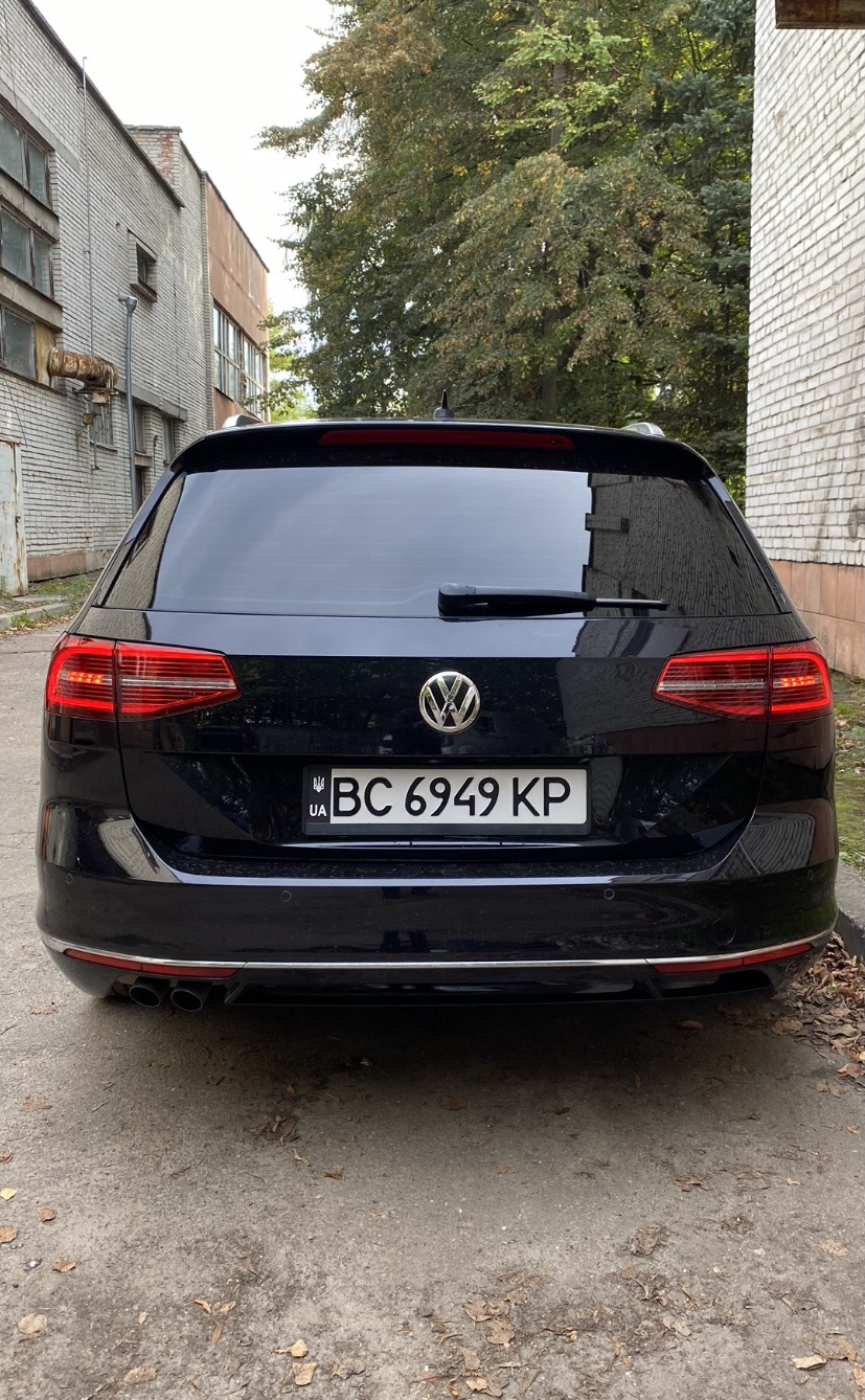 Спідниця заднього бампера пасат б8 1