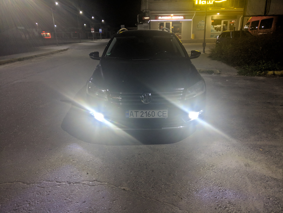 LED в птф та задній хід для Passat B7 2