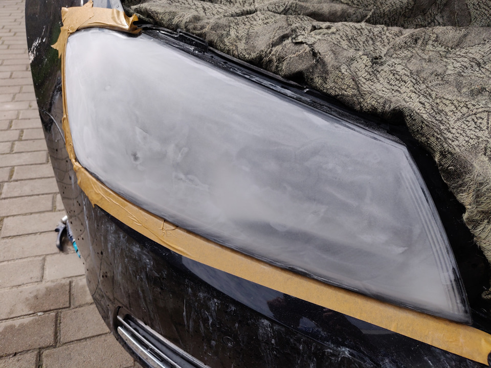 Поліровка фар Passat B7 1
