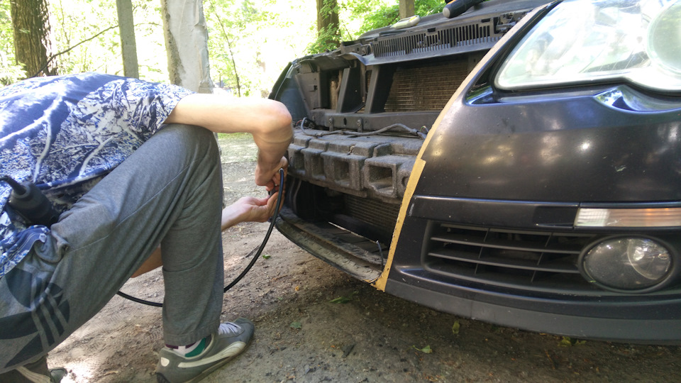 Решітка R36 у стоковий бампер. Частина1 5