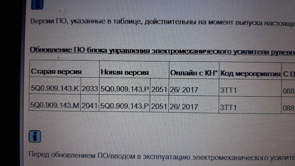 Оновлення прошивки рульової рейки та підбір параметрів 2