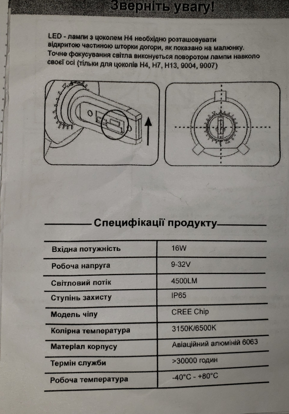 Двоколірний LED в ПТФ 2