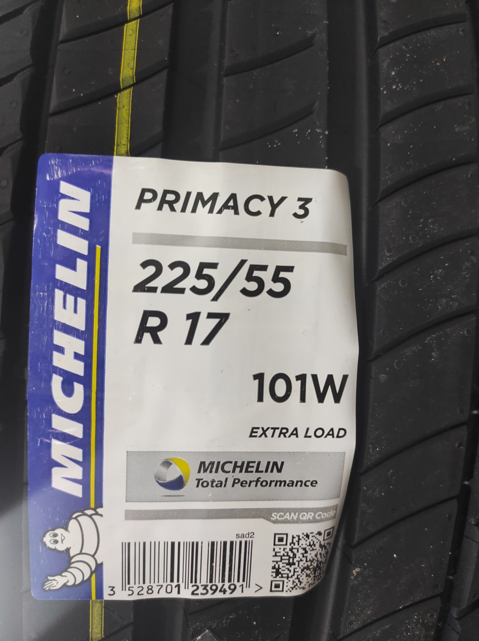 Michelin primacy 3 225/55 R17 3