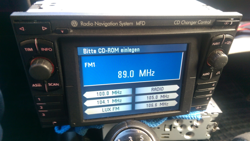 Встановлення RNS MFD 2