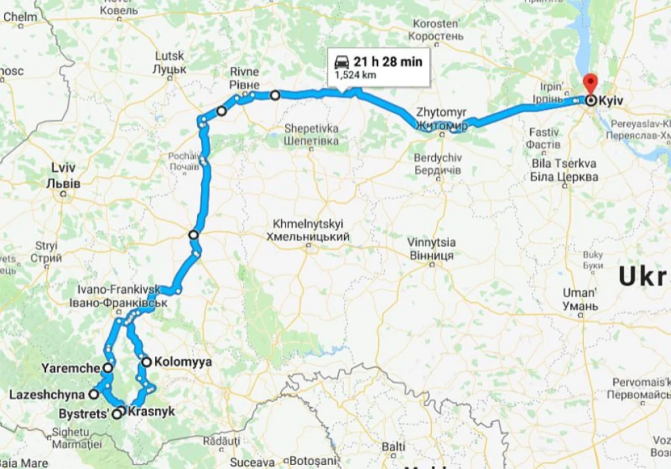літня відпустка в Карпатах