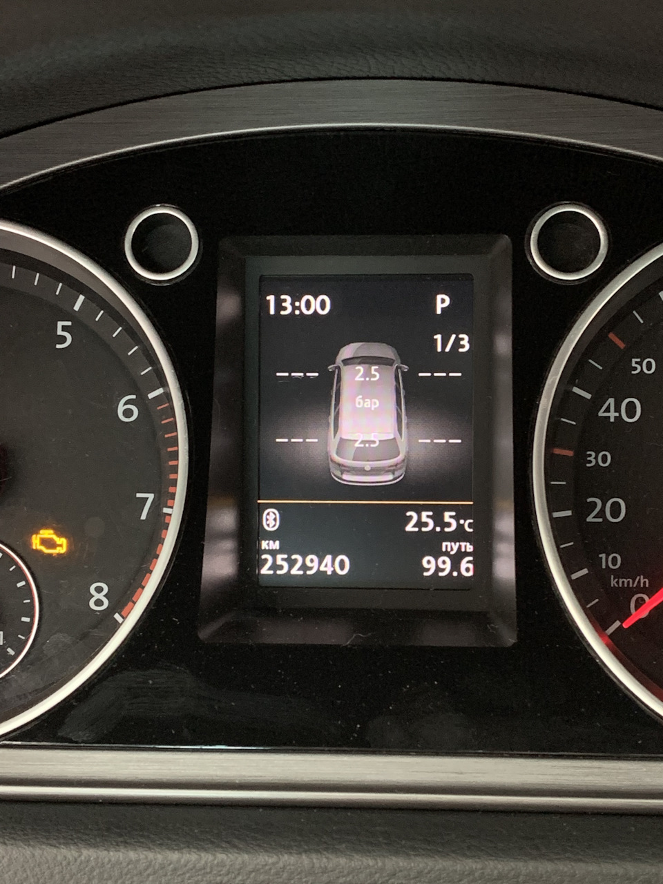 TPMS (tire pressure monitoring system) або RDKS (Reifendruckkontrollsysteme) 3