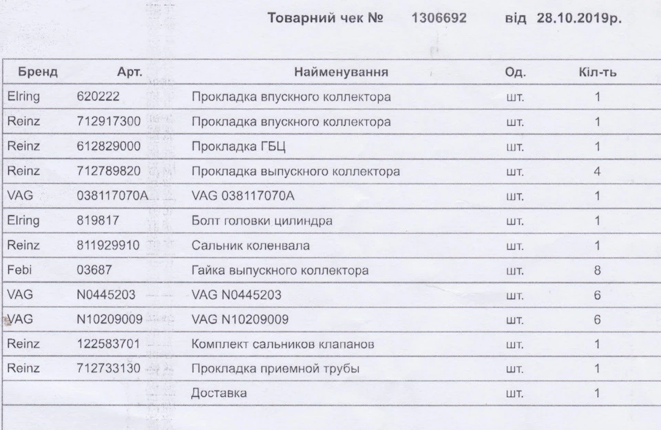 Заміна прокладки? Ну типу того...