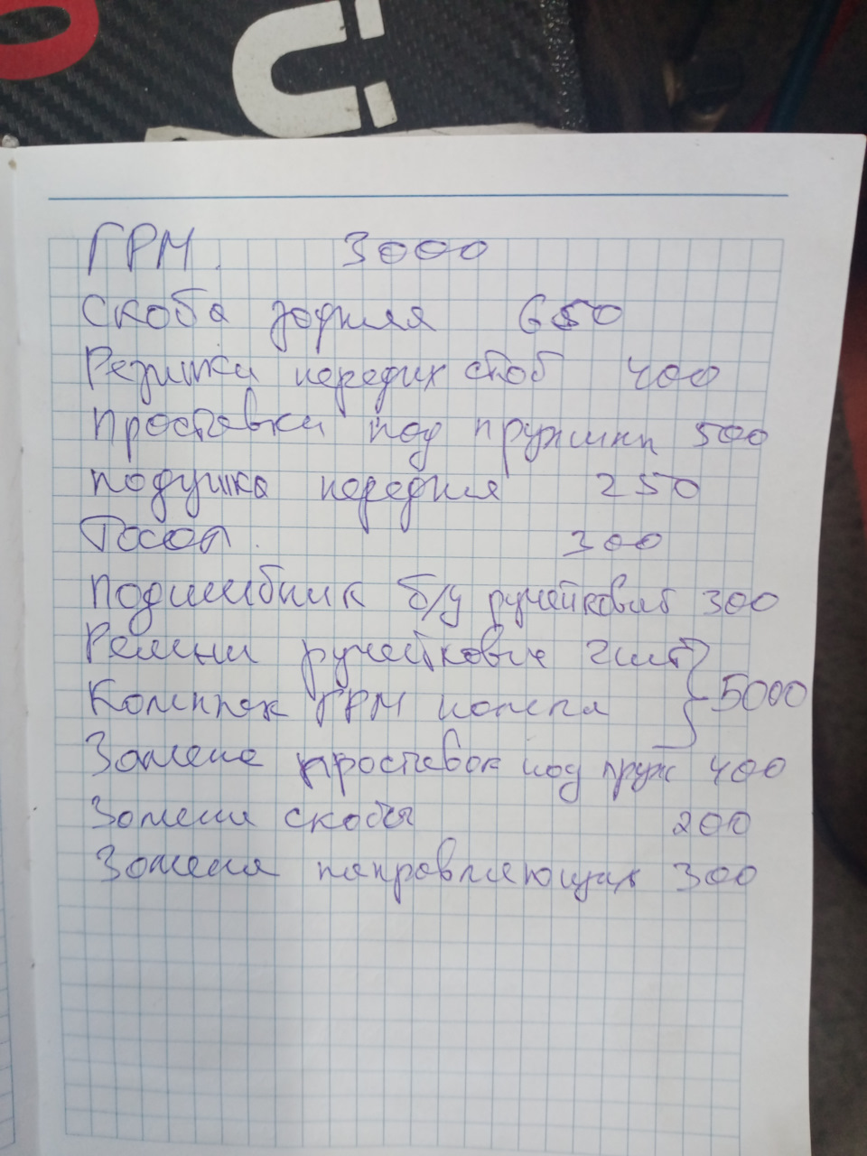 ГРМ, гальма, дрібниці по ходовій 3