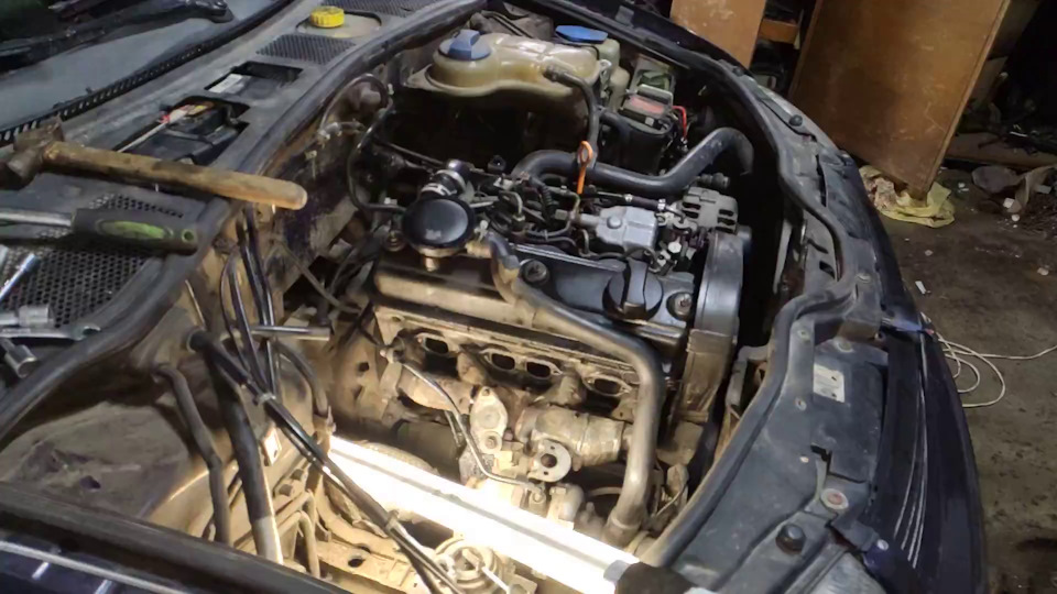 Чистка впускного колектора AFN 1.9 TDI. 1