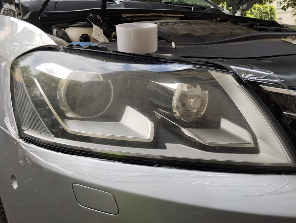 Поліровка фар Passat B7 1