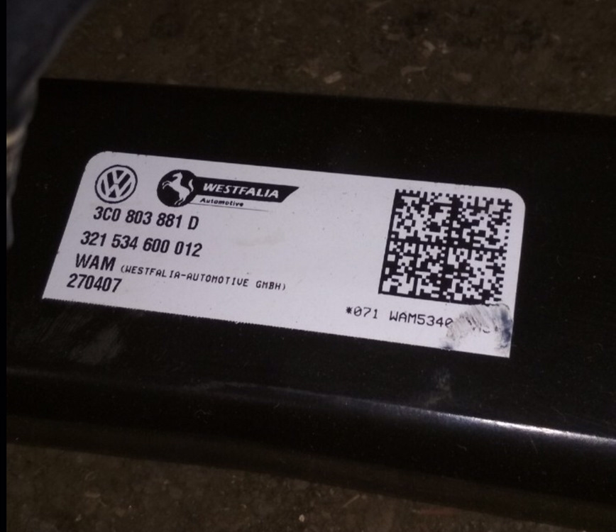 Встановлення оригінального фаркопу на vw passat b6 3