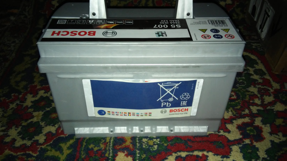 Акумулятор Bosch S5, 74Ah, 750A, 0092 S50070 4