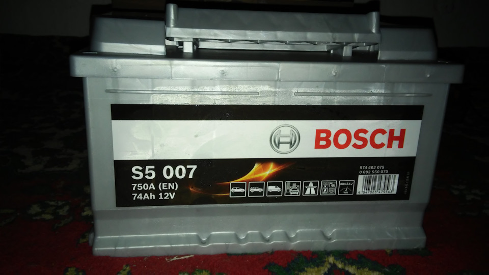 Акумулятор Bosch S5, 74Ah, 750A, 0092 S50070 3